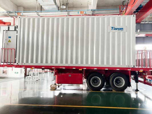 Скорость ветра 40 метров в секунду Мобильная трансформаторная подстанция с номинальным током короткого замыкания 40 КА и влагостойкостью до 95%